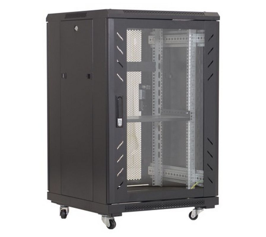 Rack podea 22U, 19 inch, 600x800, capacitate 500kg, negru, IP20, ASYTECH Networking ASY-22U-6080E
