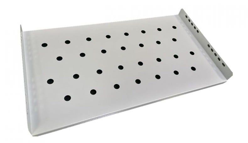 Raft fix rack 19 inch, adancime utila 250mm, 1U, ventilata, otel 1.2mm, gri, Braun Group WMF250