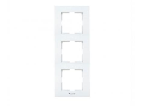 Rama verticala 3 posturi, aparataj de camera cu montaj ingropat, Karre Plus Panasonic