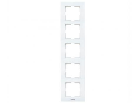Rama verticala 5 posturi, aparataj de camera cu montaj ingropat, Karre Plus Panasonic