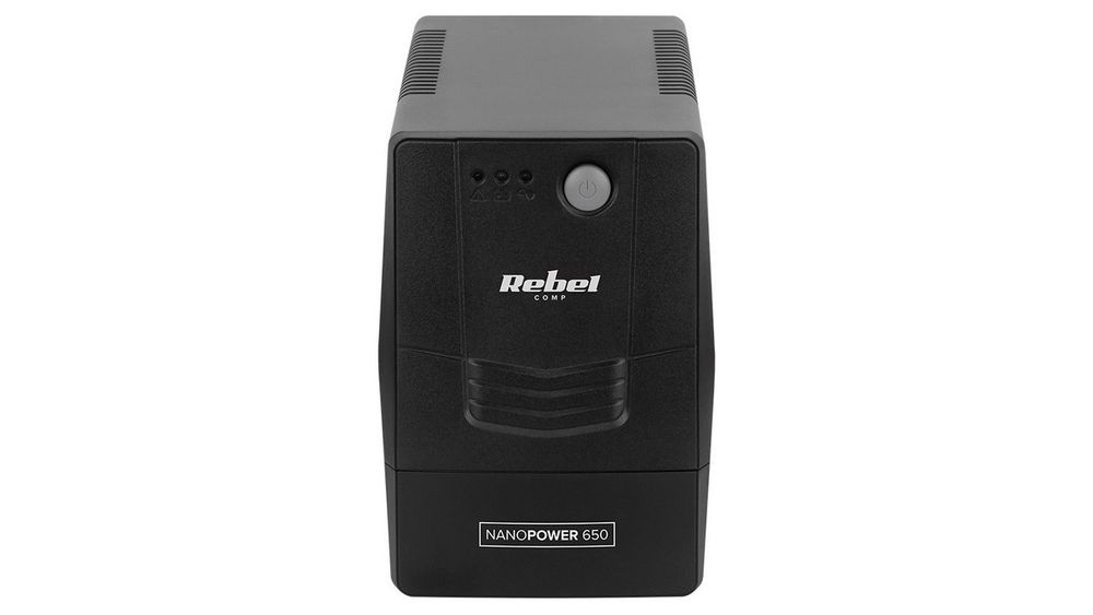 UPS pentru supraveghere video si sisteme de securitate NANOPOWER 1000VA, 600W, 2 prize, Rebel RB-4022-R1