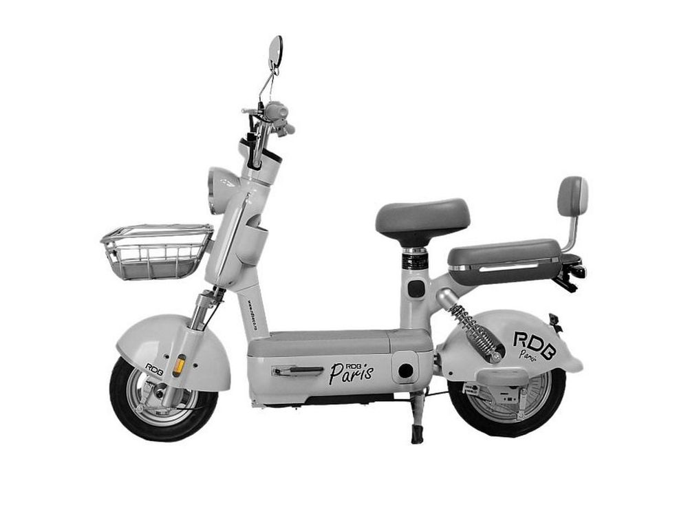 Scuter electric RDB PARIS, fara permis, 600W, acumulator VRLA GEL 48V 20Ah, 25 km/h, autonomie 40-50 km