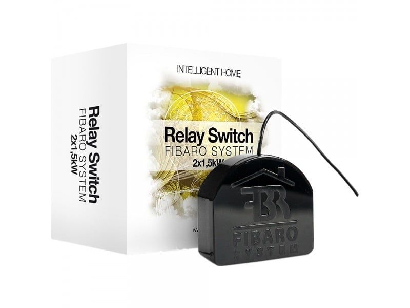 Releu On/Off Wireless 2x1,5 kW Fibaro Z-Wave, FGS-223-ZW5