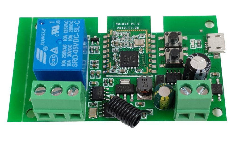 [RESIGILAT] Releu smart cu 1 canal, 5V-32V, dry contact, Zigbee + RF, SmartWise, SMW-REL-532V-1RF-ZB-R