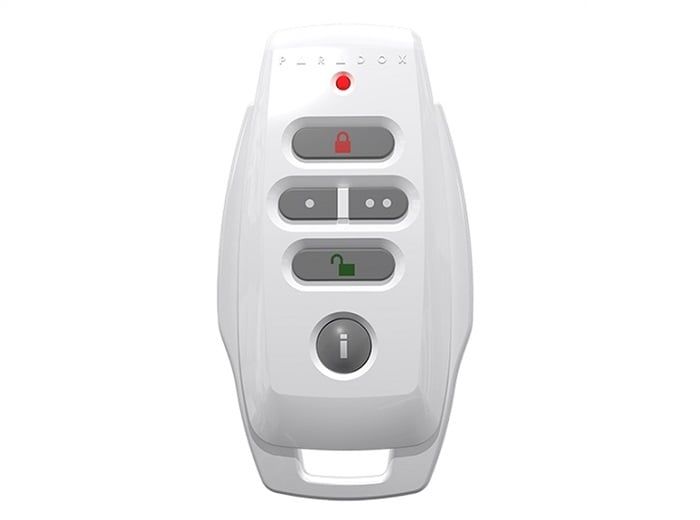 Telecomanda cu 4 butoane pentru alarma cu feedback, alb, 433 MHz, Magellan Paradox REM25Wh