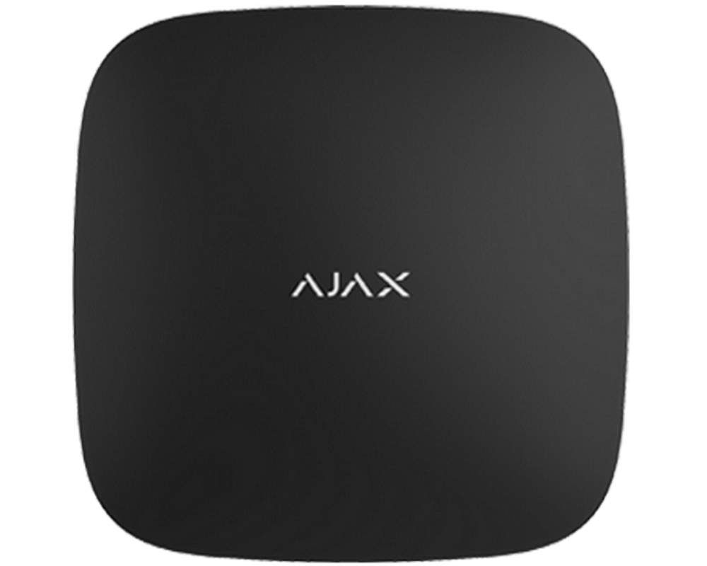 Repetor wireless negru, max 1800 m bidirectional, 868 Mhz, tamper dublu, AJAX REX BL