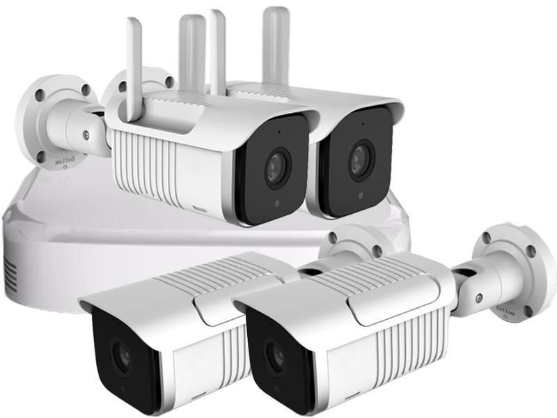 [RESIGILAT] Kit supraveghere wireless, 4 camere IP, 1,3 Megapixeli
