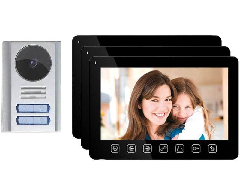 [RESIGILAT] Set videointerfon 3 familii color 7 Inch