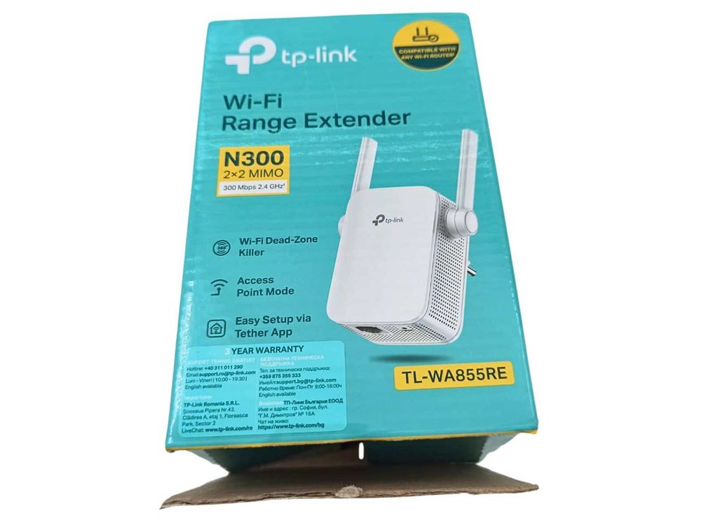 [RESIGILAT] Wireless Range Extender Wi-Fi TP-LINK, TL-WA855RE-R1