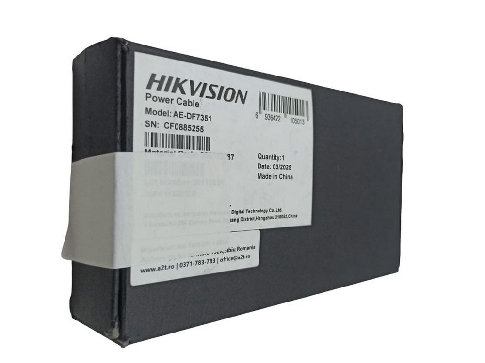 [RESIGILAT] Cablu alimentare camere auto Hikvision AE-DF7351/3.8m/MICRO-R1, 3.8m, 12–24V DC, iesire 5V, micro USB, protectie tensiune scazuta