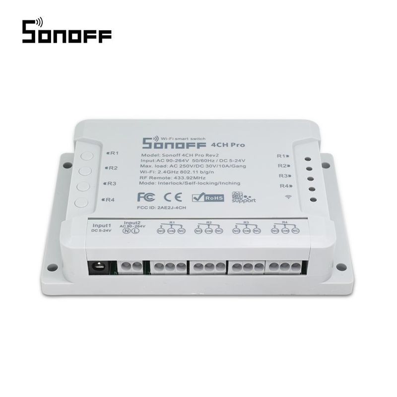 [RESIIGLAT] Releu inteligent 4 canale 10A wireless/radio 433Mhz Sonoff Pro R2