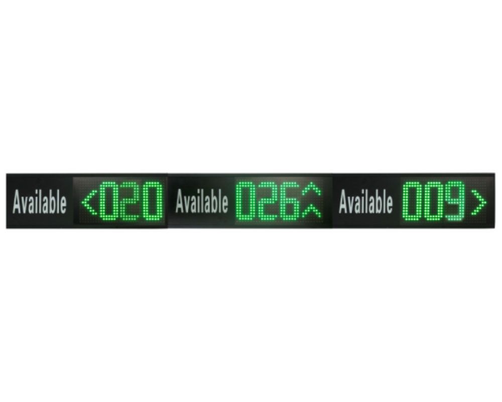 Afisaj de orientare cu 3 directii, pentru parcari, RF-PD13C-3