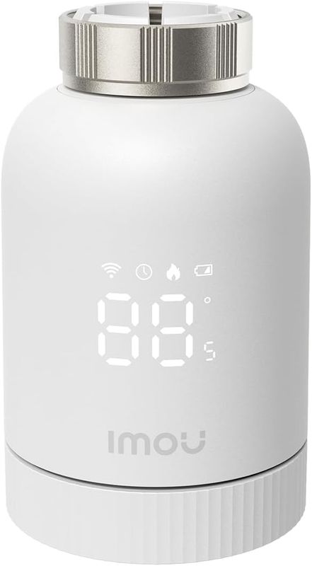 Robinet termostatic inteligent pentru radiator Imou TRV1, Zigbee, protectie anti-inghet, display LCD, cu baterii, IOT-TRV1-EU