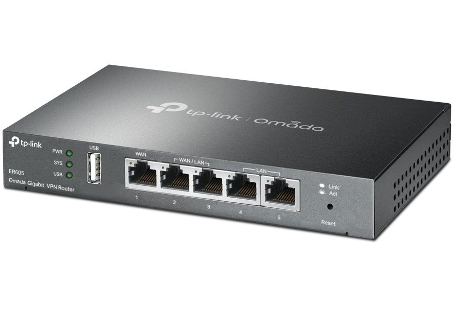 [RESIGILAT] Router 5 porturi Gigabit, VPN, Omada, ER605-R1