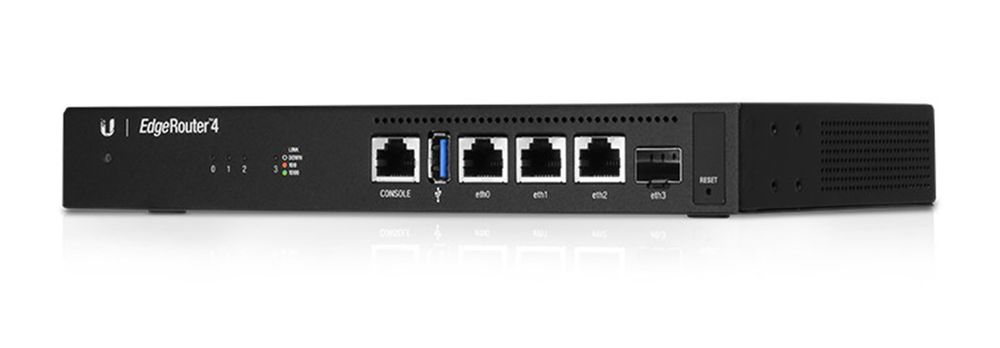 Router Ubiquiti, 1 SFP, 3 RJ45, gigabit, ER-4
