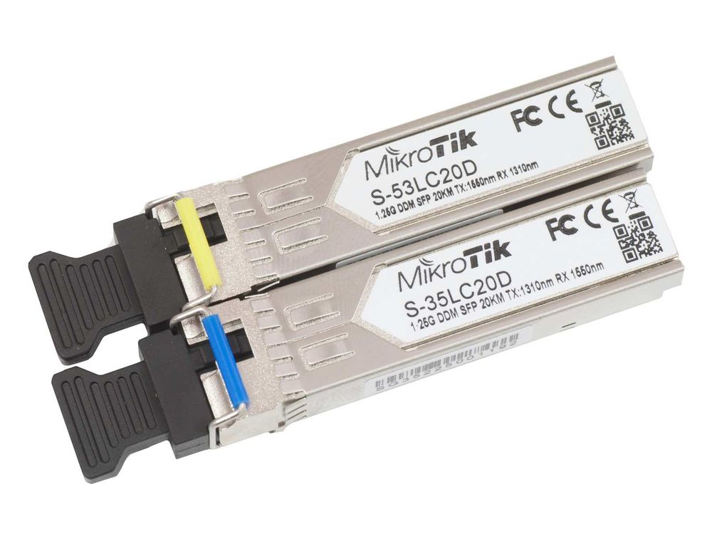 Modul SFP Single Mode Miktorik S-3553LC20D, 20km, 1W, 1.25Gb, conector LC UPC