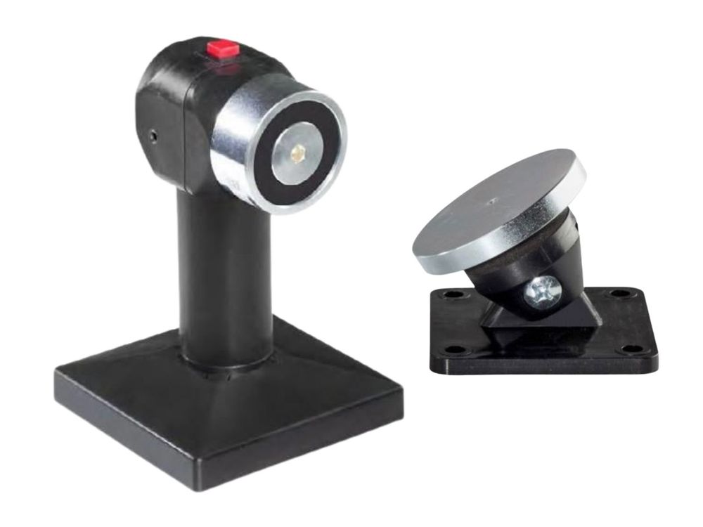 Suport electromagnetic pentru usa antiincendiu Elfri S30110_01, 1000N, 24V, 100mA, lungime 150 mm, cu placa de contrainchidere ajustabila