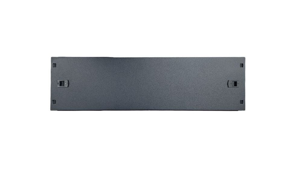 Panou metalic 2U, montaj fara suruburi, rack 19 inch, otel SPCC 1 mm, negru, SAF-BLINDP2U-TOOLESS