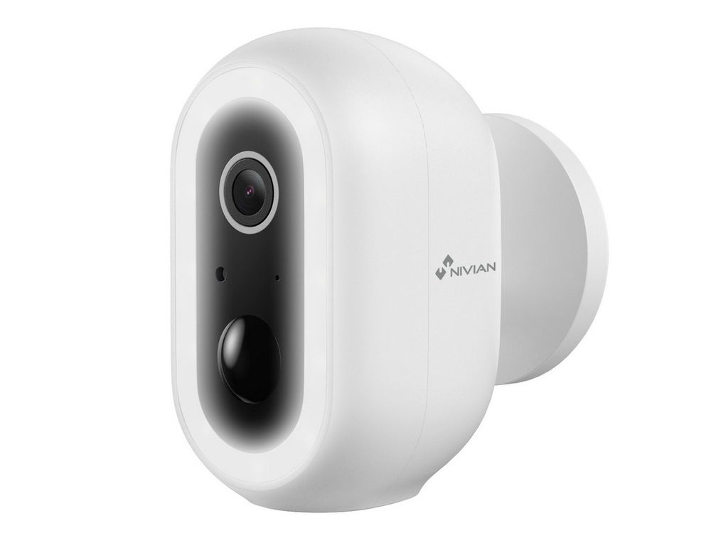 Camera supraveghere IP wireless pe baterii, 2MP Full HD, functii AI, IR 8m, PIR, audio bidirectional, slot microSD, Tuya, Nivian SAF-IPC-04-BAT