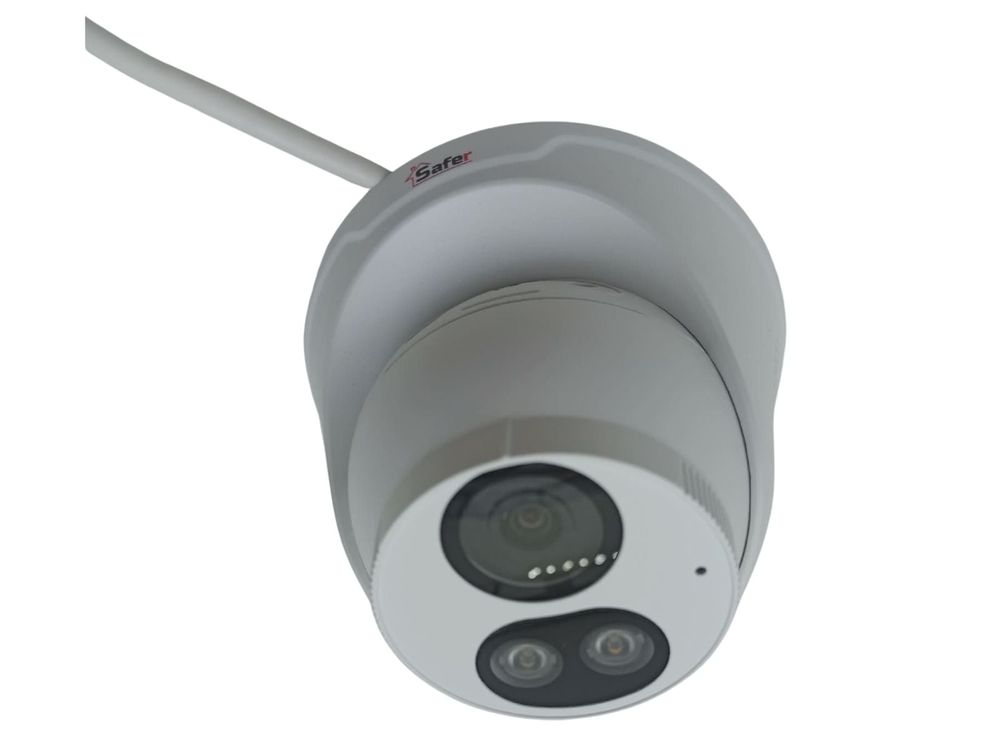 [RESIGILAT] Camera de supraveghere IP Full Color, 4MP, 2.8 mm, LED si IR 30m, Microfon si difuzor, MicroSD, PoE, Safer SAF-IPCDM4MP30-LED28-R1