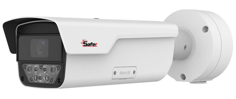 Camera supraveghere IP ANPR, 4MP, LightHunter, 8-32mm, zoom 16x, IR 40m, Audio, slot microSD, PoE, IP67, Safer SAF-IPCLPR4MP40F832(U)