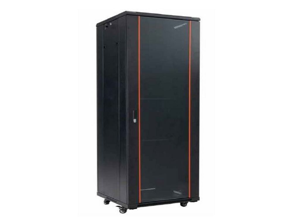 Rack 19 inch, 42U, 800x 1000, sarcina suportata 800kg, pentru podea, otel, negru, Safer SAF-NC-8142