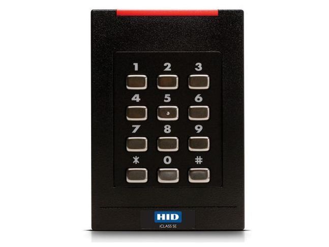 Cititor de proximitate iClass HID SE RK40, tastatura si compatibilitate multi-card, frecventa 13.56MHz, IP55, policarbonat