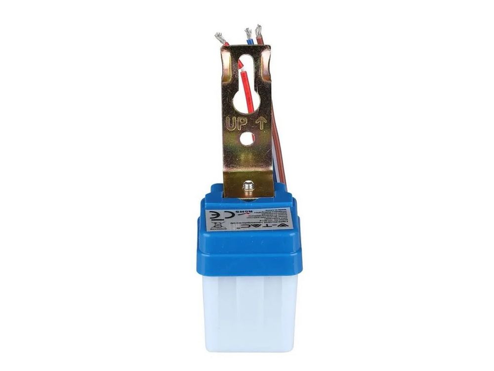 Senzor crepuscular pentru control lumina exterior/interior V-TAC, fotocelula, detectie 360 grade, IP44, SKU-5081