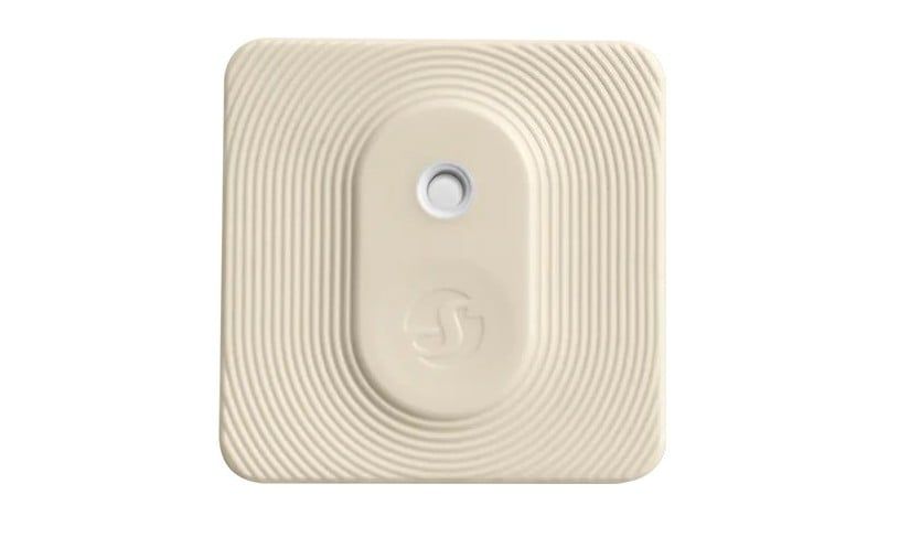Senzor inteligent de temperatura si umiditate Shelly BLU HT Ivory, Bluetooth, control aplicatie, IP54