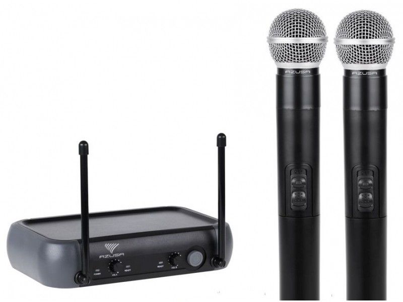 Set 2 microfoane wireless de mana AZUSA