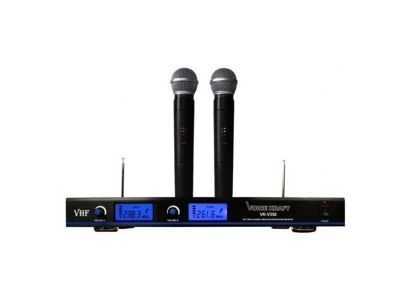 Set 2 microfoane wireless FM Voice Kraft VK350