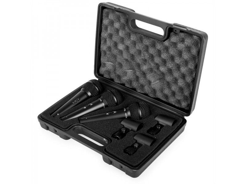 Set 3 microfoane dinamice cu fir