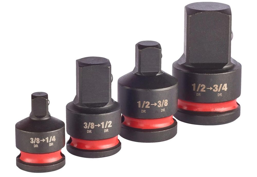 Set adaptoare Milwaukee Shockwave, 4 piese, 1/2 inch, aliaj crom-molibden, 4932480356