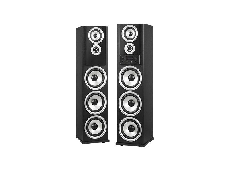 Set boxe activa + pasiva 2x100W MP3 si RadioFM
