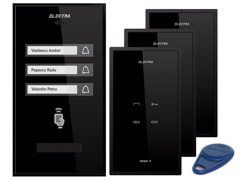 Set interfon Electra SMART 3 familii KIT.APE.3F0.xxB