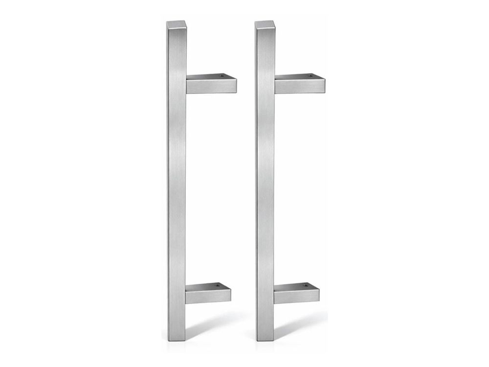 Set manere poarta TEK, inox satinat AISI 316, profil patrat 30x30 mm, premium, rezistent coroziune, UV, 24-502/316/SATIN