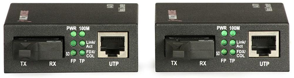 Set media convertoare Single Mode 40KM WDM 100MB/S