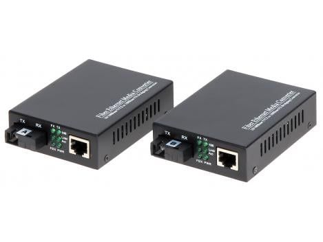 Set mediaconvertor RX TX Multi Mode conectori SC max 2KM, Safer OM1-MM