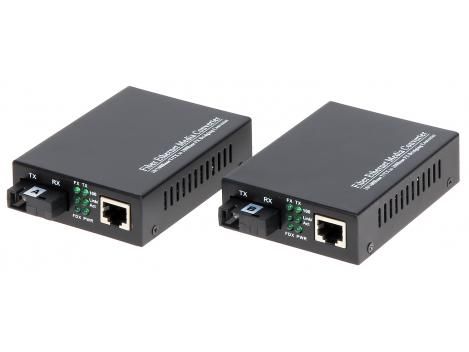 [RESIGILAT] Set mediaconvertor RX TX Multi Mode conectori SC max 2KM, OM1-MM-R