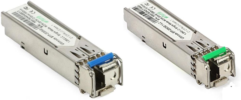 Set module SFP Single Mode 20KM WDM 1000Mb/s conector LC