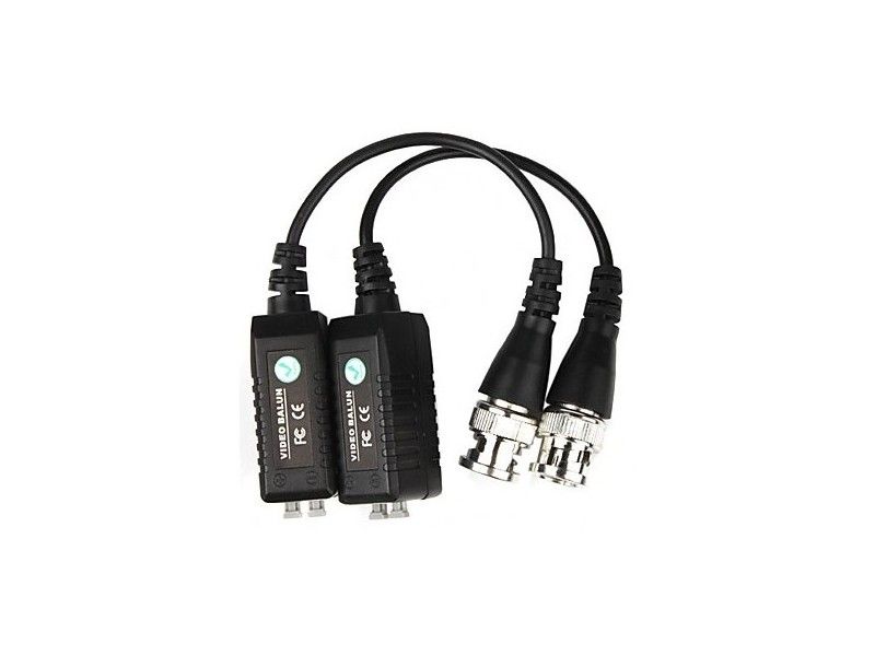 Set videobalun pasiv cu fir transmisie 300 metri compatibil HD