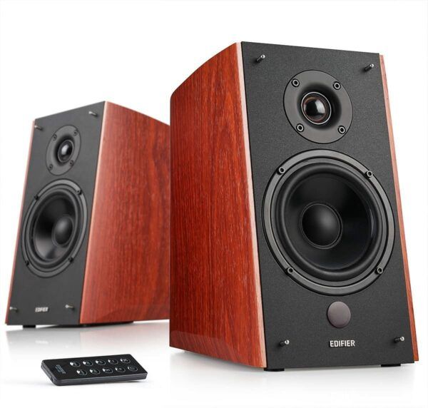 Set Boxe2.0 cu amplificator Edifier R2000DB-BR, bluetooth, 120W, twetter 2x24W, Woofer 2x36W, telecomanda, control bass, inalte