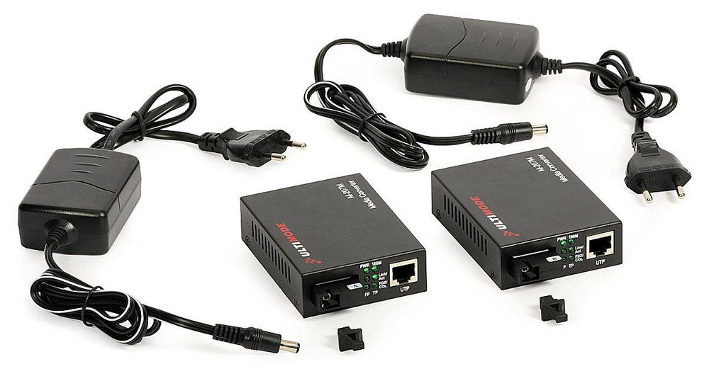 Set media convertoare, 20 km, STP/UTP, singlemode, L11521