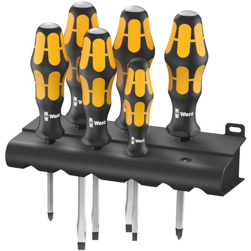 Set surubelnite 932/6 Wera, dalta pentru surubelnita, suport, capac de impact, cheie auxiliara, lama hexagonala, 5018282001