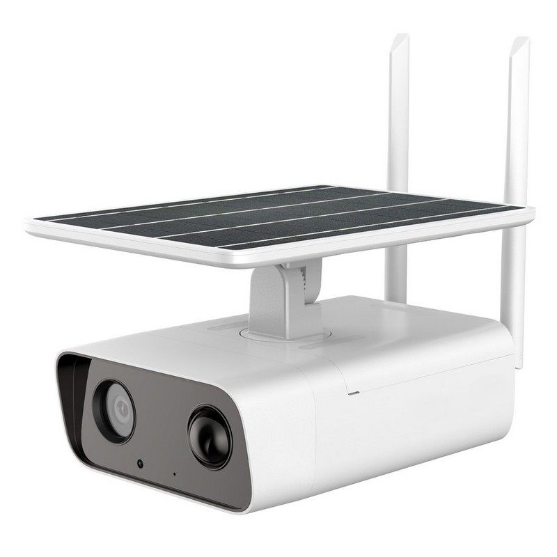 Camera de supraveghere 4G cu panou solar, independenta, 4MP, IR 30m, senzor PIR, cu baterie de 10Ah, IP66, SAF-IPB040W-4G