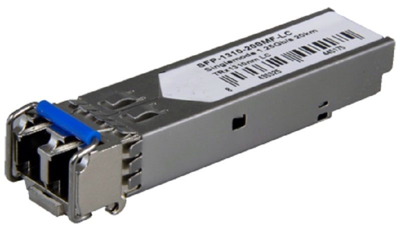 Modul SFP Single Mode 2 Fibre Gigabit max 20KM 2 con X LC, Safer SFP-1310-20SMF-LC