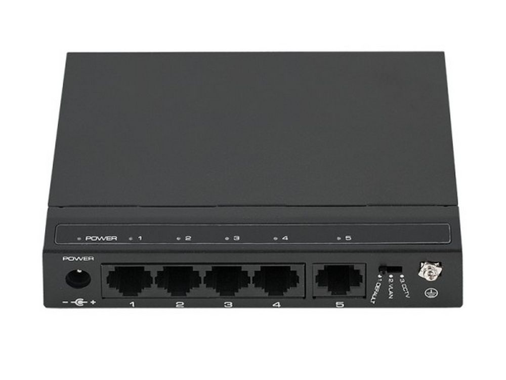 Switch Gigabit, 4 porturi GB RJ45, 1 port Uplink RJ45, 10Gbps, plug and play, Utepo SG5-M