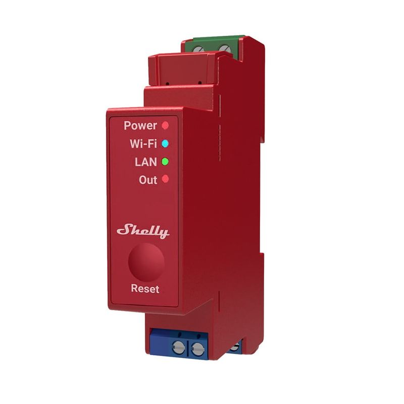 Releu Smart Shelly Pro 1PM, 16A, cu Wi-Fi, LAN, Bluetooth, montaj sina DIN, ALL-REL-PRO1PM