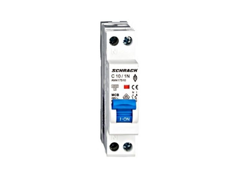 Siguranta automata 1P+N C10A 4,5kA SCHRACK AM417510