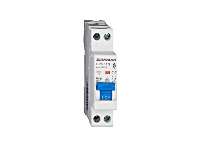 Siguranta automata 1P+N C25A 4,5kA SCHRACK AM417525